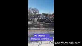 Train Carriages Loaded With Tanks Seen at Station in Voronezh, Russia - Yahoo News UK