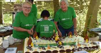 Aansnijden feesttaart betekent start van Speelbos drOOmbergen | Oudenaarde | hln.be - Het Laatste Nieuws