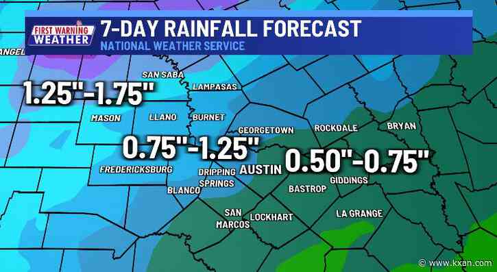 Some areas may see more rain on Monday than they have recorded all year