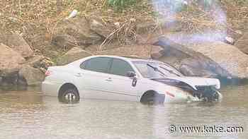Wichita police: Man dies after suffering medical emergency, crashing into river - KAKE