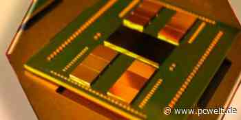 Foto zeigt Zen 4 CPU mit 96 Kernen und 12 Chiplets - PC-WELT