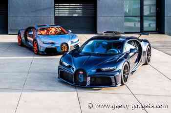Two Bugatti Chiron bespoke supercars unveiled