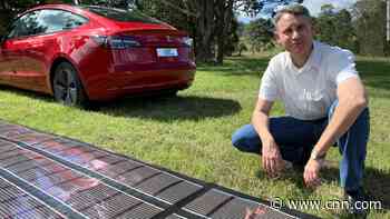 Australian scientists to fit Tesla with printed solar panels in 15,000-kilometer test ride