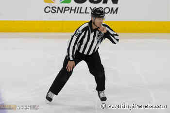 Linesman Vaughan Rody's Final NHL Game - scoutingtherefs.com