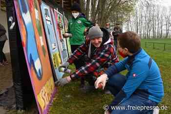 Schüler sprayen Bilder für das Museumsfest - freiepresse.de