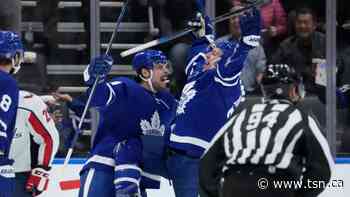 Matthews passes 100-point mark as Maple Leafs throttle Capitals - TSN