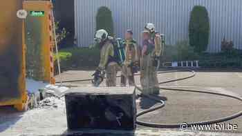 Afvalcontainer brandt uit in Genk - TV Limburg