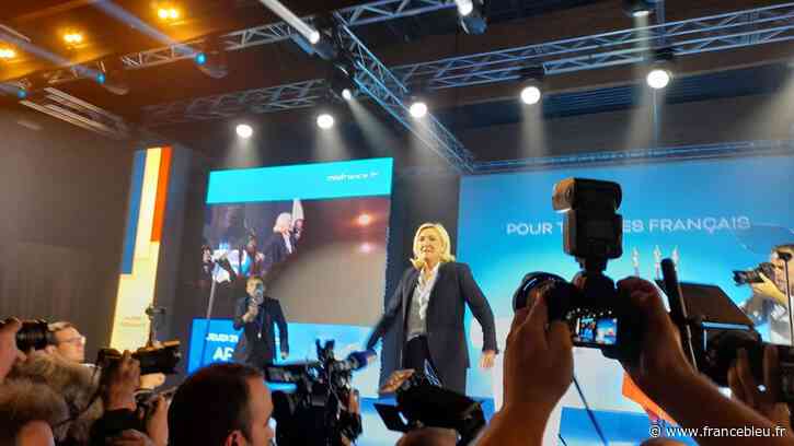 Présidentielle : à Arras, Marine Le Pen fait feu de tout bois contre Emmanuel Macron - France Bleu
