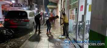 Ayuntamiento da mantenimiento al centro de Manzanillo de manera permanente - colimanoticias