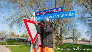 Einer NS-Zeitzeugin gewidmet: Danziger Freiheit" in Koblenz ist jetzt die Esther-Bejarano-Straße - Rhein-Zeitung