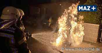 Bad Belzig: Zwei Abfallbehälter gehen in Flammen auf - Märkische Allgemeine Zeitung