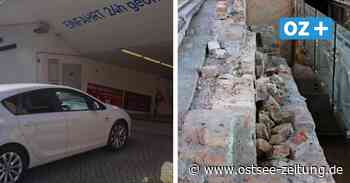 Stralsund: Historische Mauer im Parkhaus am Meeresmuseum beschädigt - Ostsee Zeitung