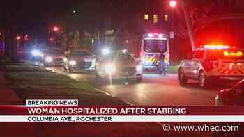 Woman hospitalized after stabbing