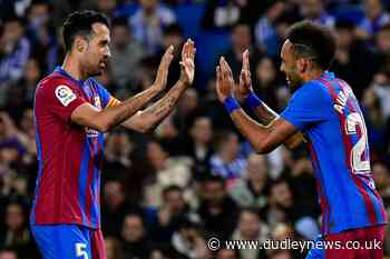Pierre-Emerick Aubameyang sends Barcelona into second in LaLiga table - Dudley News