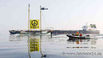 Aktivisten bemalen Tanker im Fehmarnbelt - fehmarn24.de