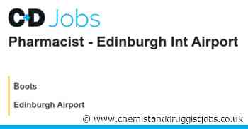 Boots: Pharmacist - Edinburgh Int Airport