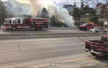 Highly visible grassfire near TRU was result of campfire in gulley - Kamloops This Week