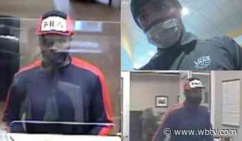 Concord Police searching for suspect that robbed two banks - WBTV