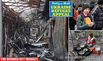 Another food lifeline bombed by Putin as the starving are forced to cook in the streets - Daily Mail