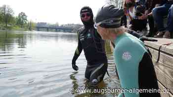 Die Fotos vom Start in Ulm: Schwimmen für die Umwelt bis ans Schwarze Meer - Augsburger Allgemeine