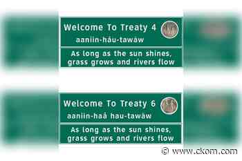 Saskatchewan offers look at design of Treaty boundary signs - CKOM News Talk Sports