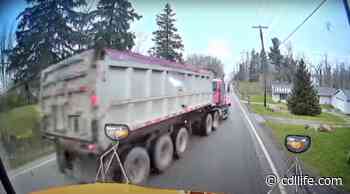 Dash cam captures truck driver's terror in near miss with stopped school bus - CDLLife