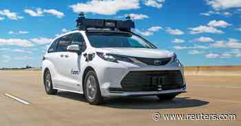 Toyota, Aurora test-drive autonomous ride-hailing fleet in Texas - Reuters