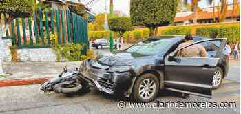 Fallece motociclista al ser embestido por conductora en Cuernavaca - Diario de Morelos