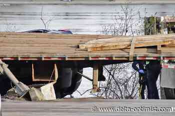 Semi truck, train and SUV collide resulting in one woman dead - Delta Optimist