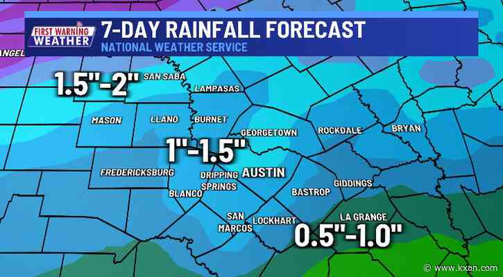 Heavy rain looks likely on Monday following a warm, windy weekend