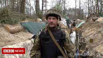 Ukraine war: Inside Kyiv's trench defences
