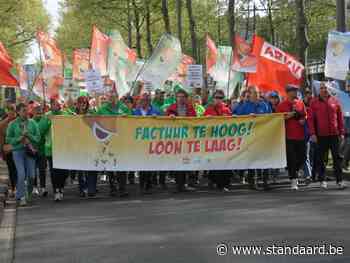 Duizenden betogers voor meer koopkracht in Antwerpen - De Standaard