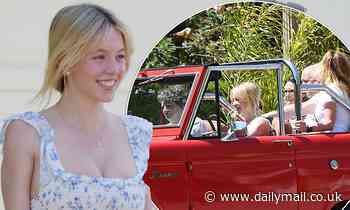 Sydney Sweeney takes her family out for a spin in her restored 1969 Ford Bronco in Los Angeles - Daily Mail