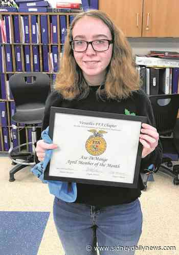DeMange, Hess, Wuebker are Versailles FFA Members of the Month - sidneydailynews.com