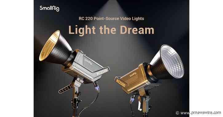 Les nouvelles lampes vidéo à source ponctuelle RC 220 de SmallRig offrent une qualité exceptionnelle, des performances puissantes et un contrôle total de la lumière
