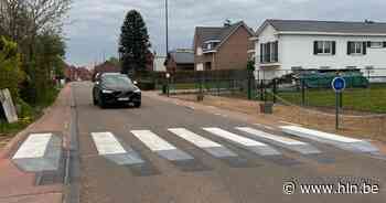 Kunstig 3D zebrapad dient niet enkel als oversteekplaats : “Automobilisten vertragen automatisch” - Het Laatste Nieuws