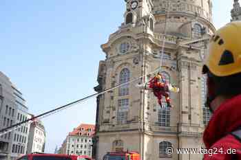 Dresden: Große Abseilaktion an Dresdner Frauenkirche - Was ist da los? - TAG24