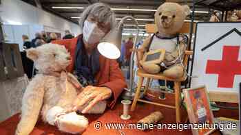 Viele Familien besuchen Teddybären-Messe in Münster