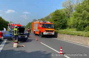 FW-MH: Verkehrsunfall auf der BAB 40 - zwei verletzte Personen