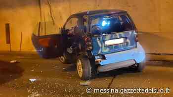 Messina, una Smart si schianta nella galleria S. Jachiddu - Gazzetta del Sud - Edizione Messina