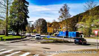 Bau eines Kreisverkehrs - Höfen: Wochenlange Vollsperrung der B 294 - Schwarzwälder Bote