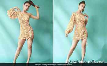 Fatima Sana Shaikh Takes On The Summer Heat In A Popsicle-Inspired Printed Mini Dress - NDTV Swirlster