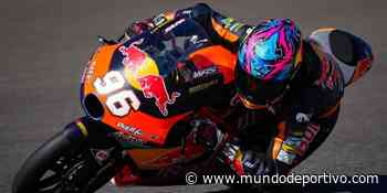 Daniel Holgado domina bajo la lluvia los primeros libres en Moto3 - MUNDO DEPORTIVO