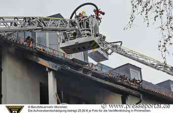 FW-M: Hoher Sachschaden bei Dachstuhlbrand (Fasangarten)