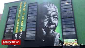 Nelson Mandela mural unveiled in Liverpool - BBC