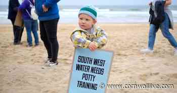 Protesters call out South West Water over sewage pollution - Cornwall Live