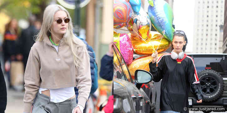 Bella Hadid Brings Balloons to Birthday Girl Gigi Hadid's NYC Apartment!