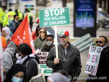 Pro-Palestine demonstrators protest Israeli attacks - Ottawa Citizen