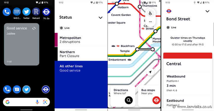 TfL puts live travel updates on your smartphone homescreen