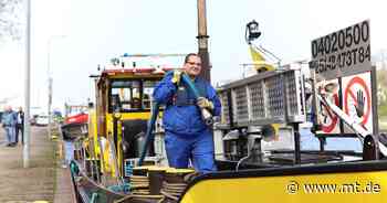 Spezialschiff Bilgenentöler saugt am Mindener Standort Ölbrühe aus Schiffsbäuchen ab - Mindener Tageblatt